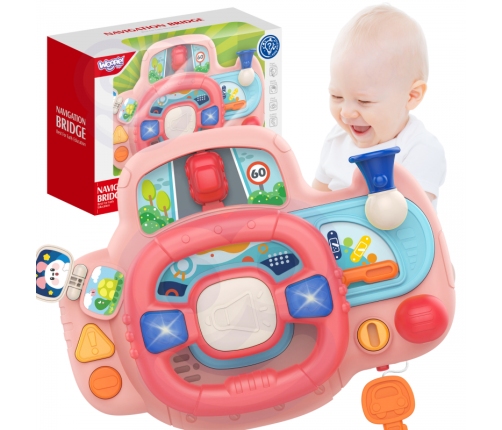 WOOPIE BABY Kierownica Samochodowa Interaktywna z Swiatłami Dźwiękiem