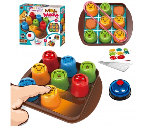 WOOPIE Gra Edukacyjno-Strategiczna 2w1 Kółko i Krzyżyk