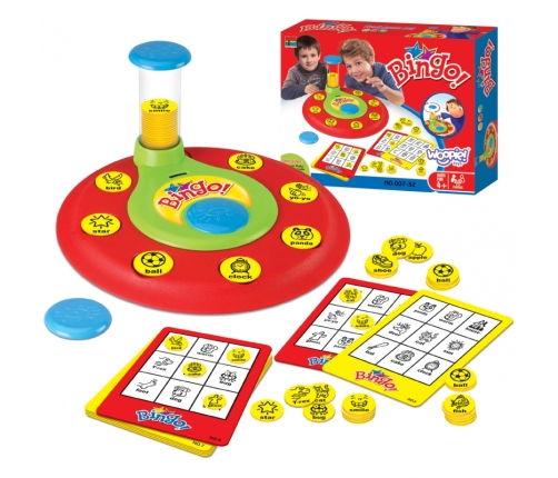 WOOPIE Bingo Gra Dopasuj Żetony Planszowa Rodzinna