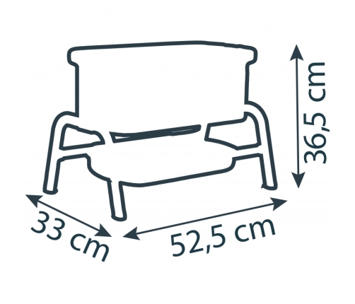 SMOBY Łóżeczko Maxi-Cosi Quinny dla Lalek 38 cm ze Schowkiem i Regulacją Wysokości