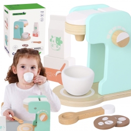TOOKY TOY Drewniany Ekspres do Kawy Zestaw dla Dzieci 7 el. TOOKY TOY Drewniany Ekspres do Kawy Zestaw dla Dzieci 7 el.