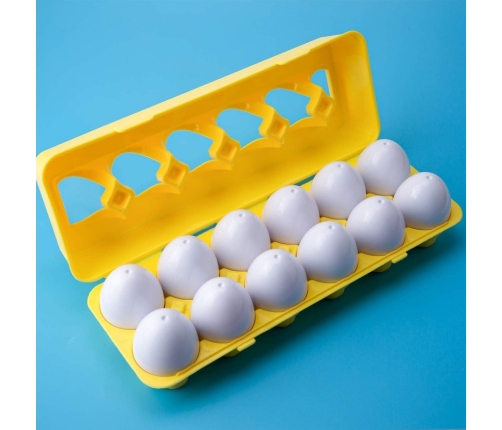 WOOPIE Układanka Jajka Montessori - Dopasuj Kształty i Kolory