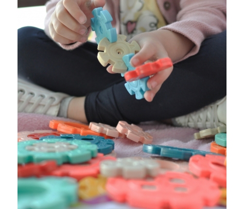 WOOPIE Klocki Konstrukcyjne Wafle Jeżyki 52 el.