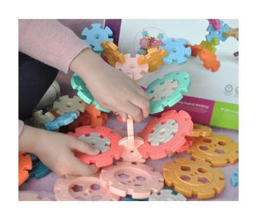 WOOPIE Klocki Konstrukcyjne Wafle Jeżyki 52 el.