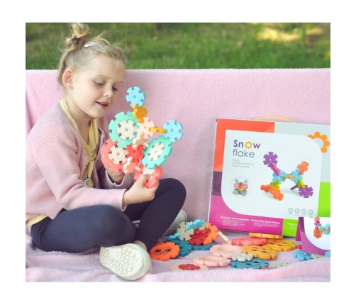 WOOPIE Klocki Konstrukcyjne Wafle Jeżyki 52 el.