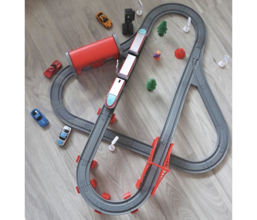 WOOPIE Kolejka Elektryczna Tor Most Tunel 80 el.