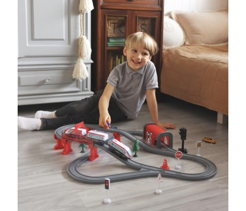 WOOPIE Kolejka Elektryczna Tor Most Tunel 80 el.