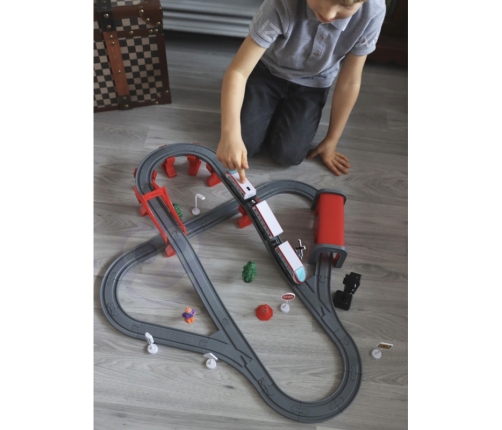 WOOPIE Kolejka Elektryczna Tor Most Tunel 80 el.