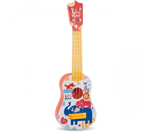 WOOPIE Gitara Klasyczna dla Dzieci Czerwona 57cm