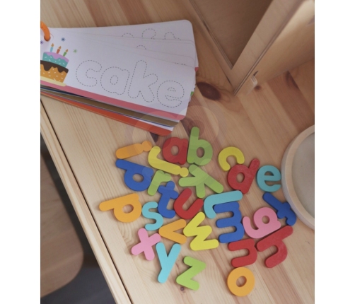 TOOKY TOY Puzzle Alfabet Montessori Nauka Literek Słów Zwierzątka 57 el.