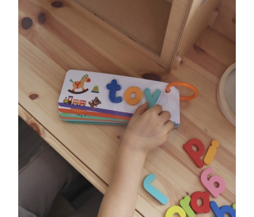 TOOKY TOY Puzzle Alfabet Montessori Nauka Literek Słów Zwierzątka 57 el.