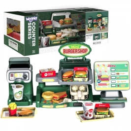 WOOPIE Sklep Restauracja Fast Food Mini Burger Shop 35 el.