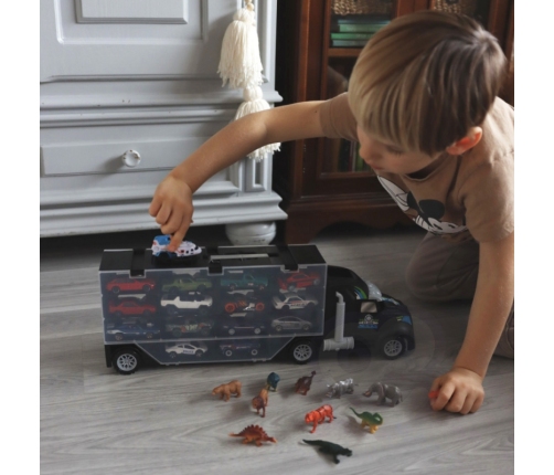 WOOPIE Samochód Transporter Dinozaury Ciężarówka