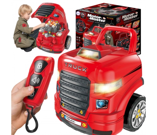 WOOPIE Wielka Ciężarówka Zestaw do Składania Montażu + Akcesoria 61 el.