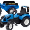 Traktors ar pedāļiem ar piekabi FALK Landini Blue