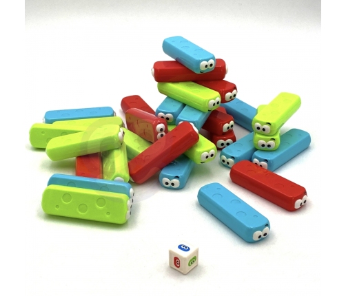 WOOPIE Układanka Wieża Robaczków Gra Zręcznościowa 4+