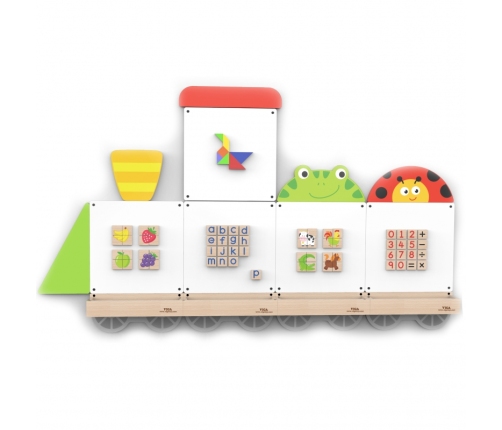 VIGA System Tablic Edukacyjnych Pociąg Zwierzątka Certyfikat FSC