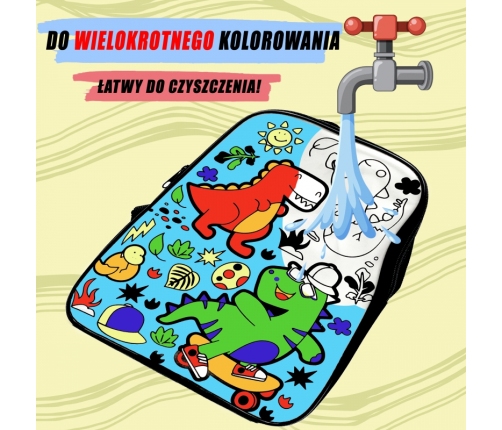 WOOPIE ART&FUN Zestaw artystyczny dla dziewczynek Plecak do malowania