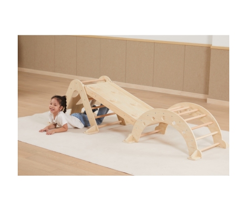 VIGA Drewniany Bujak Naturalny Montessori