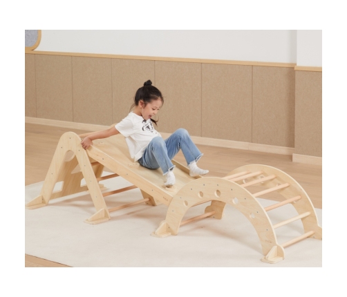 VIGA Drewniany Bujak Naturalny Montessori