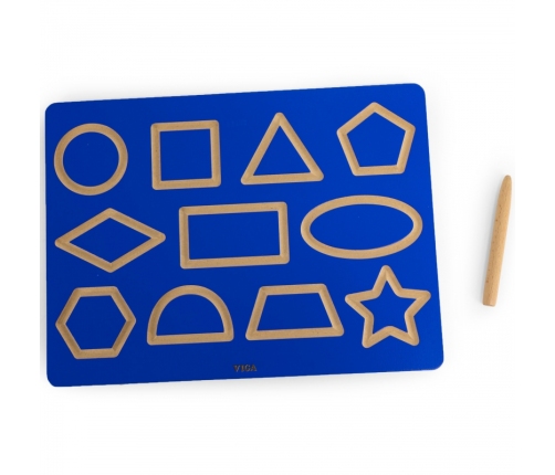 VIGA Tablica Grafomotoryczna Kształty Nauka Pisania