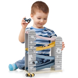 VIGA PolarB Drewniana Zjeżdżalnia Dla Samochodzików Tor Wyścigowy VIGA PolarB Drewniana Zjeżdżalnia Dla Samochodzików Tor Wyścigowy