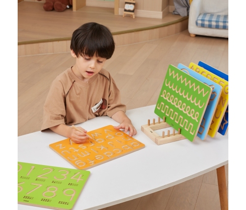 VIGA Tablica Grafomotoryczna Duże Litery Nauka Pisania