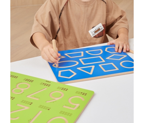 VIGA Tablica Grafomotoryczna Duże Litery Nauka Pisania