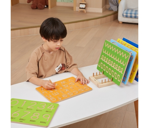 VIGA Tablica Grafomotoryczna Małe Litery Nauka Pisania