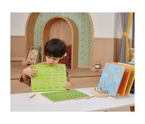 VIGA Tablica Grafomotoryczna Małe Litery Nauka Pisania