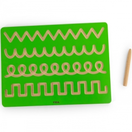 VIGA Tablica Grafomotoryczna Szlaczki Nauka Pisania VIGA Tablica Grafomotoryczna Szlaczki Nauka Pisania