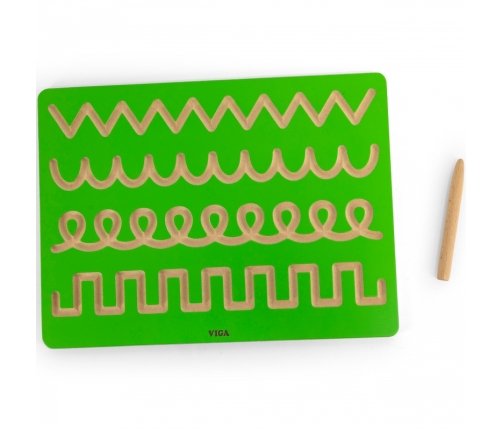 VIGA Tablica Grafomotoryczna Szlaczki Nauka Pisania