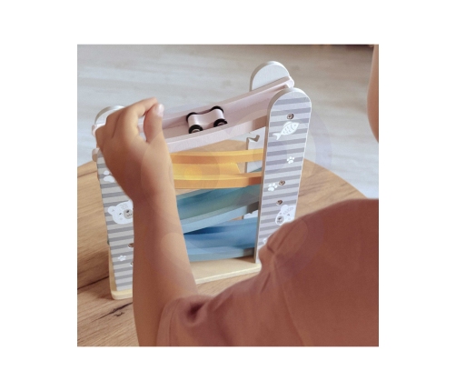 VIGA PolarB Drewniana Zjeżdżalnia Dla Samochodzików Tor Wyścigowy