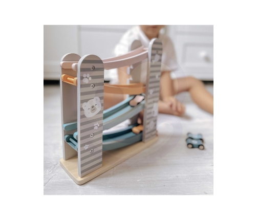 VIGA PolarB Drewniana Zjeżdżalnia Dla Samochodzików Tor Wyścigowy