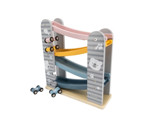 VIGA PolarB Drewniana Zjeżdżalnia Dla Samochodzików Tor Wyścigowy