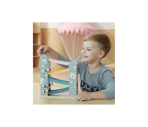 VIGA PolarB Drewniana Zjeżdżalnia Dla Samochodzików Tor Wyścigowy