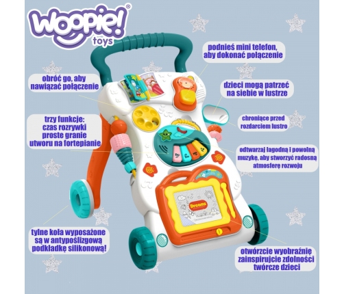 WOOPIE BABY Grający Chodzik z Znikopisem