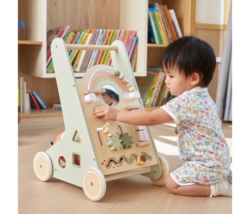 VIGA PolarB Drewniany Pchacz Chodzik Zielony Edukacyjny