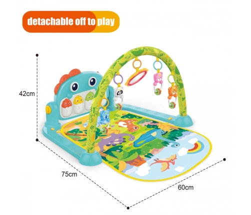 WOOPIE BABY Mata z Pałąkiem Dino