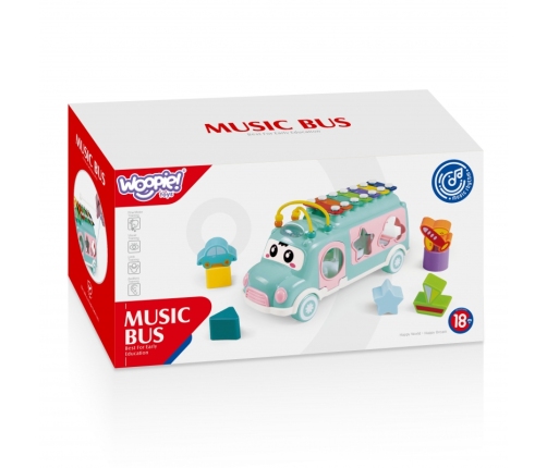 WOOPIE BABY Samochodzik Muzyczny Sorter z Cymbałkami Zielony