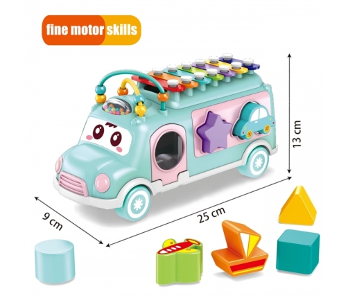 WOOPIE BABY Samochodzik Muzyczny Sorter z Cymbałkami Zielony