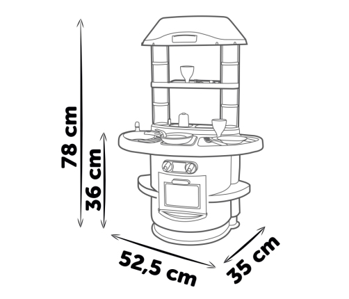 SMOBY Kuchnia Nova 13 el. +18m