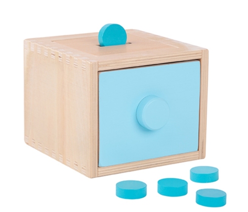 WOOPIE GREEN Drewniana Szuflada Edukacyjna Sorter Montessori