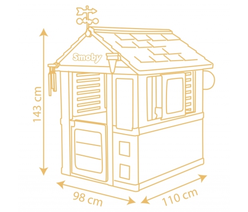 SMOBY Bērnu dārza mājiņa 4 gadalaiki