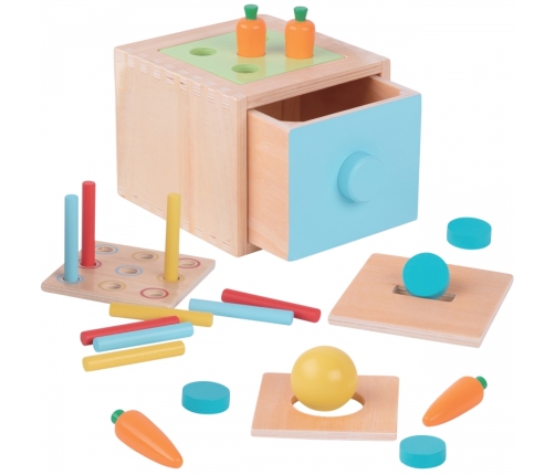 WOOPIE GREEN Drewniana Szuflada Edukacyjna Sorter Montessori