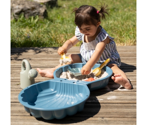 SMOBY Piaskownica z Przykryciem i Akcesoriami Basen Suchy