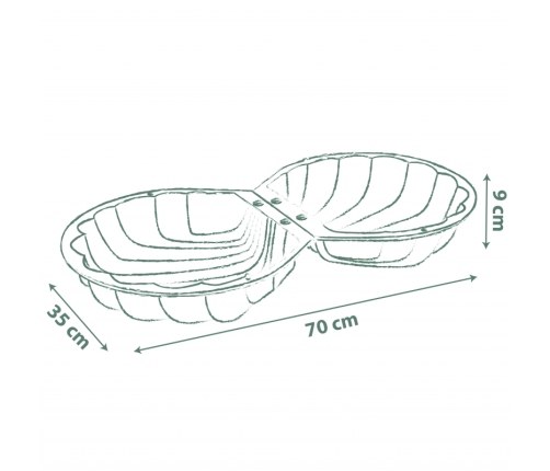 SMOBY Piaskownica z Przykryciem i Akcesoriami Basen Suchy