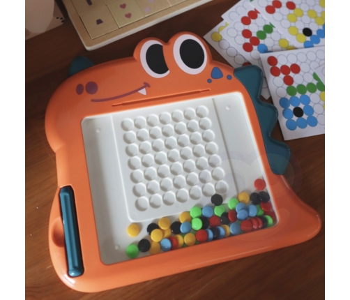 WOOPIE Tablica Magnetyczna dla Dzieci Montessori MagPad Dinozaur