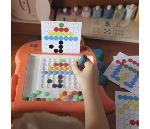 WOOPIE Tablica Magnetyczna dla Dzieci Montessori MagPad Dinozaur