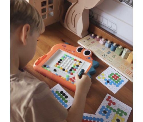 WOOPIE Tablica Magnetyczna dla Dzieci Montessori MagPad Dinozaur